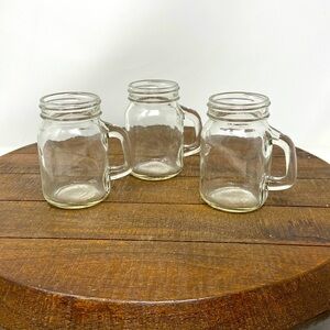 Set of 3 Miniature Mason Jars 3.5”